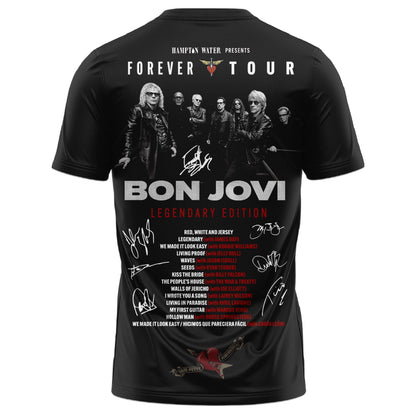 Bon Jovi The Forever Tour Limited Edition T-Shirt Rock Band Merchandise