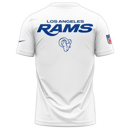 LAR Rams Classic Sol White Tee | AN11