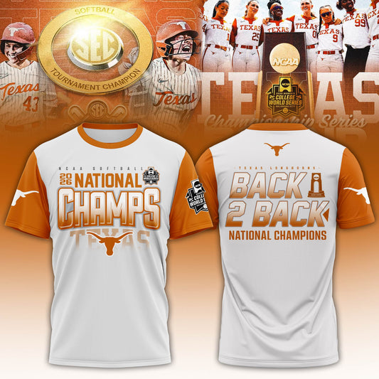Texas Longhorns SoftBall Championship 2026 Women’s College World Series Tshirt V2