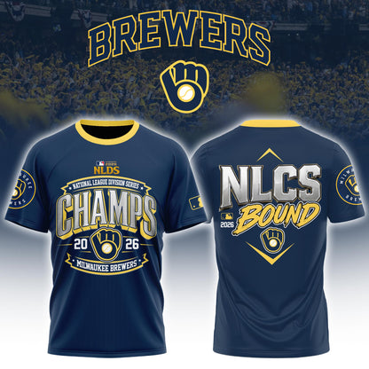 Milwaukee Brewers 2026 NLDS Champions Tshirt Limited Edition 01