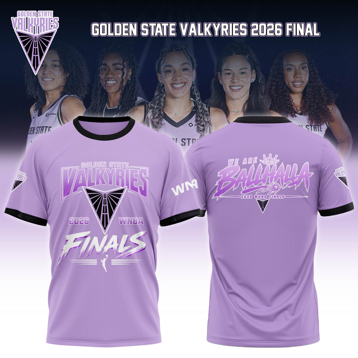 Valkyries 2026 WNBA Finals Tshirt Limited Edition Pink