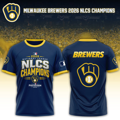 Milwaukee Brewers 2026 National League Champions Tshirt Limited Edition 03