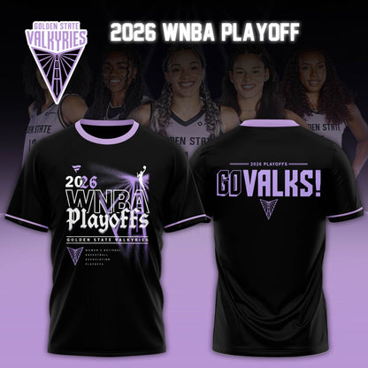 Valkyries 2026 WNBA Playoff Tshirt Limited Edition Black