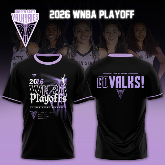 Valkyries 2026 WNBA Playoff Tshirt Limited Edition Black