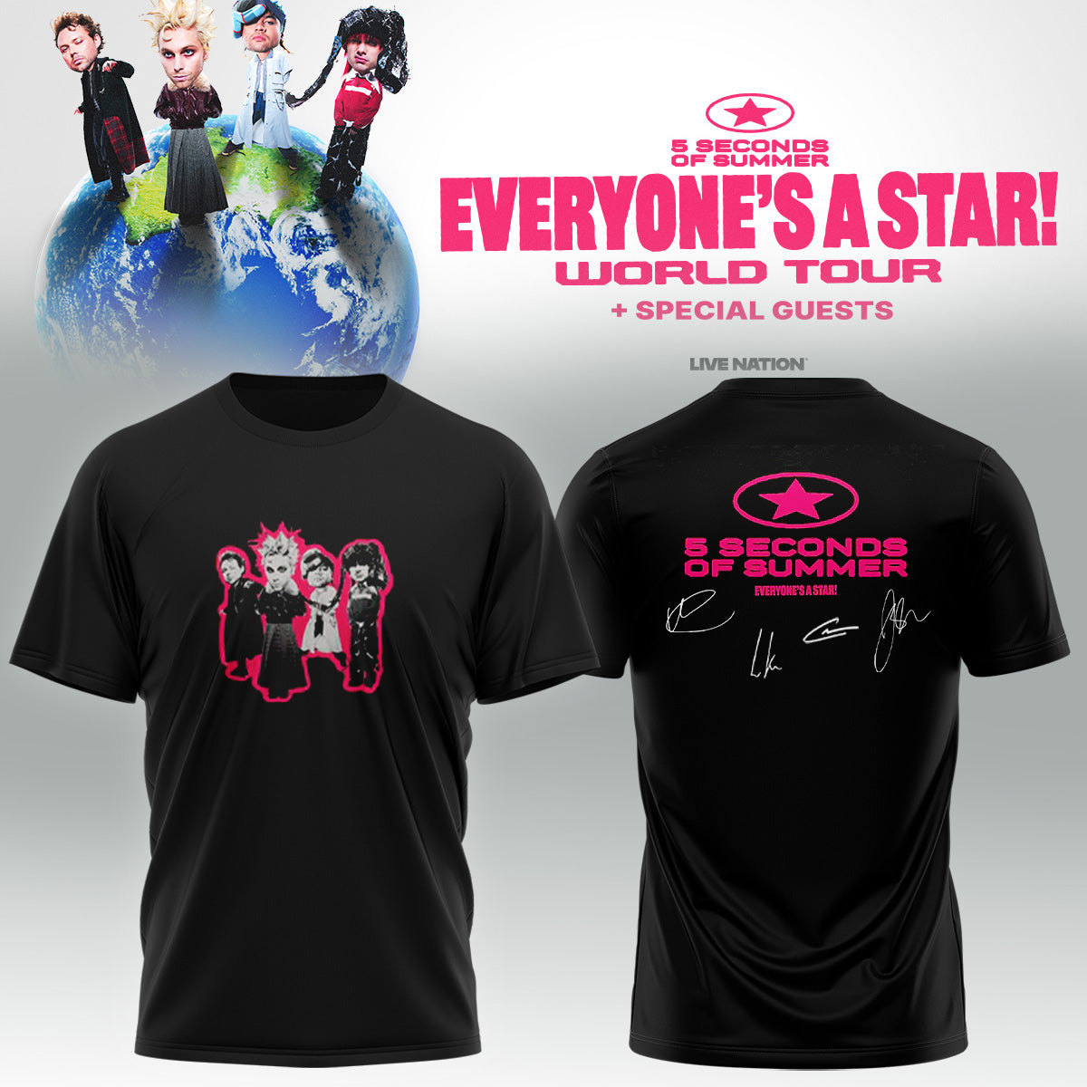 5SOS EVERYONE'S A STAR! World Tour Hoodie