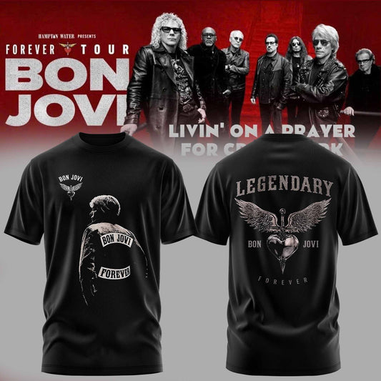 Bon Jovi Forever Tour 2026 Limited Edition T-Shirt Concert Merch