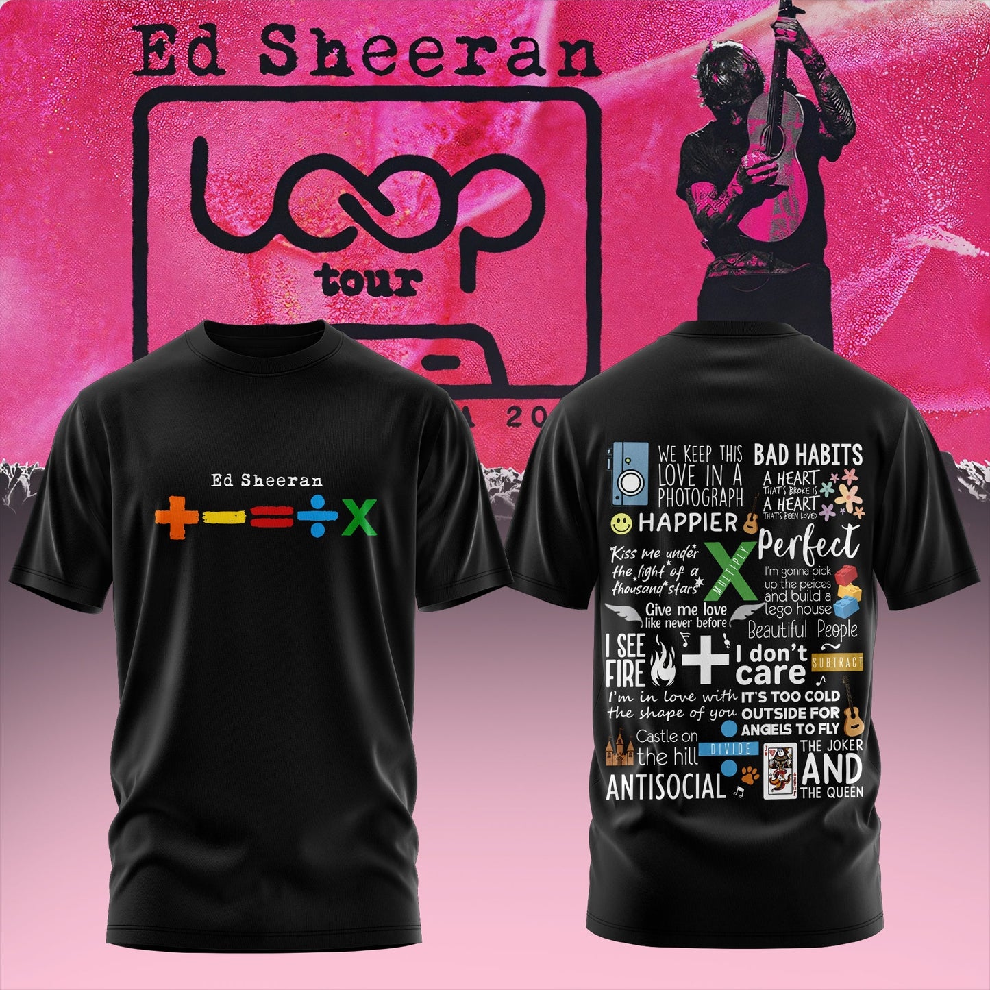 Ed Sheeran - Loop Tour NA 2026 Limited T-Shirt | DE87