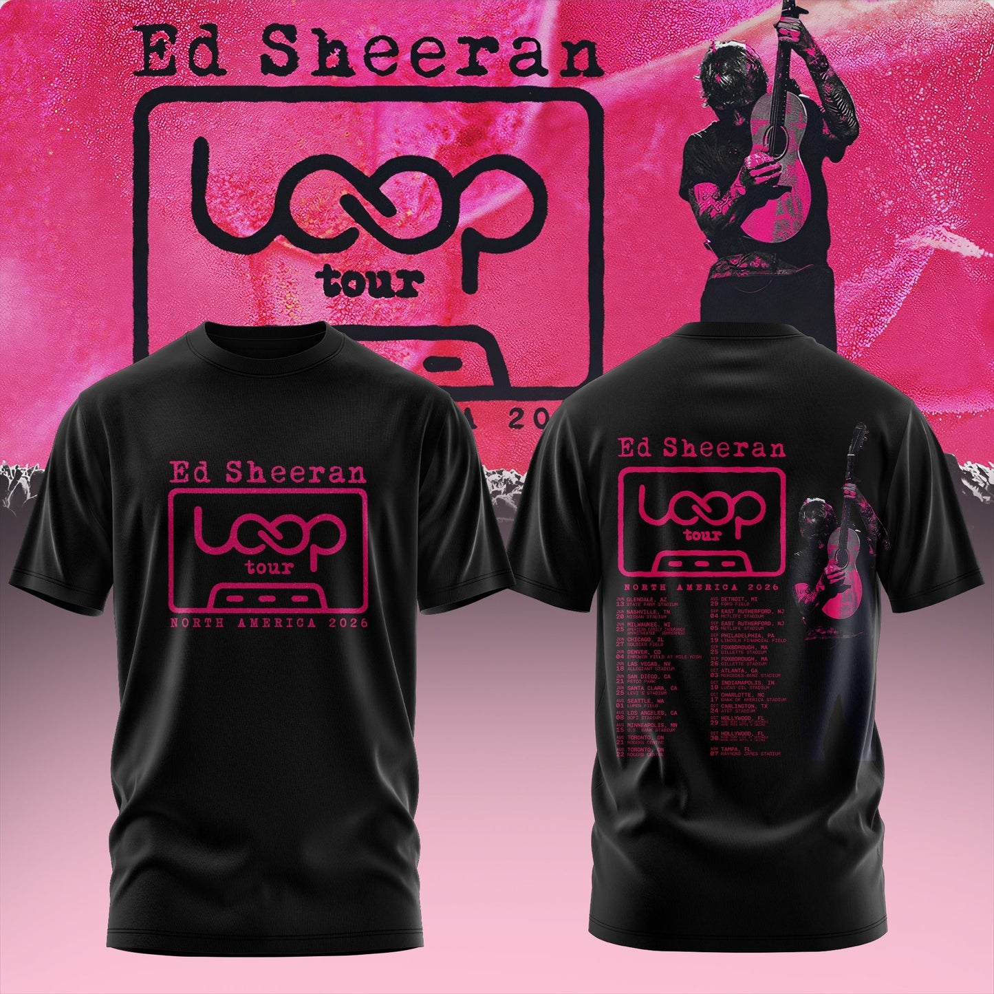 Ed Sheeran - Loop Tour NA 2026 Limited T-Shirt | SG52