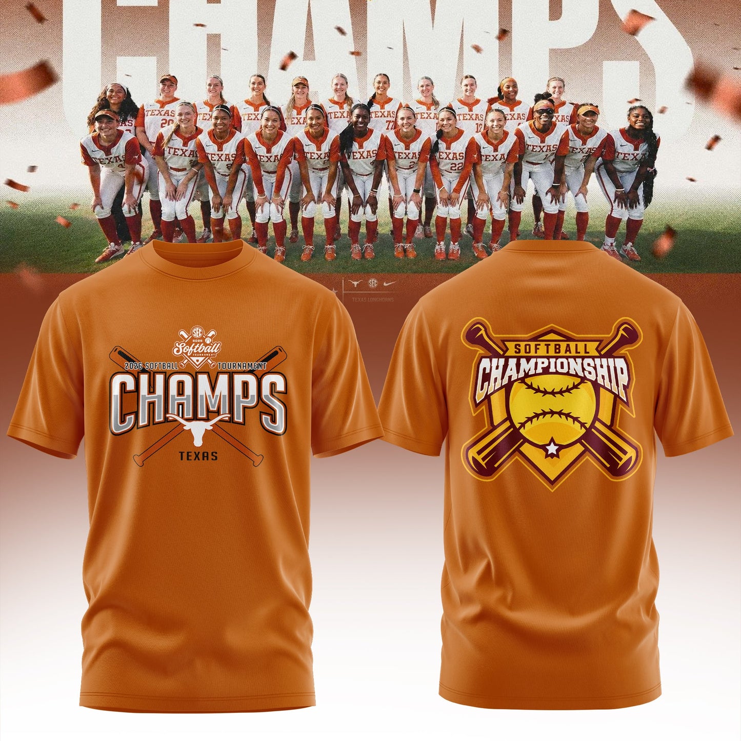2026 SEC Softball Tournament Champions Tshirt | PV28