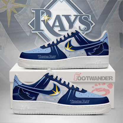 Tampa Bay Rays MLB AF1 Low Top Shoes | WU78