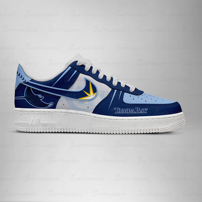 Tampa Bay Rays MLB AF1 Low Top Shoes | WU78