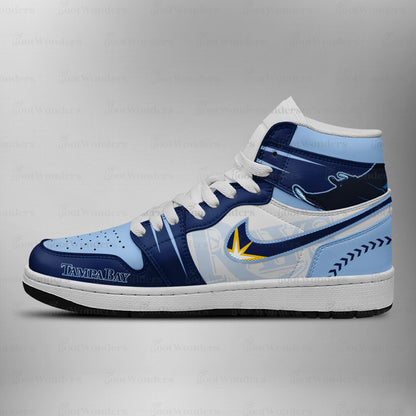 Tampa Bay Rays MLB AJ1 High Top Shoes | NY39