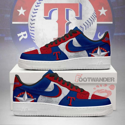 Texas Rangers MLB AF1 Low Top Shoes | LS56