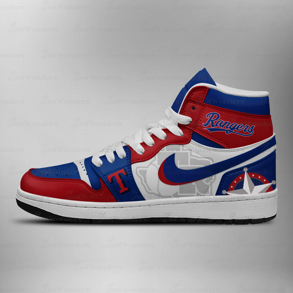 Texas Rangers MLB AJ1 High Top Shoes | IJ26