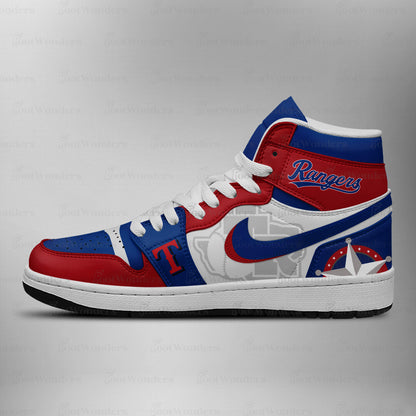 Texas Rangers MLB AJ1 High Top Shoes | IJ26