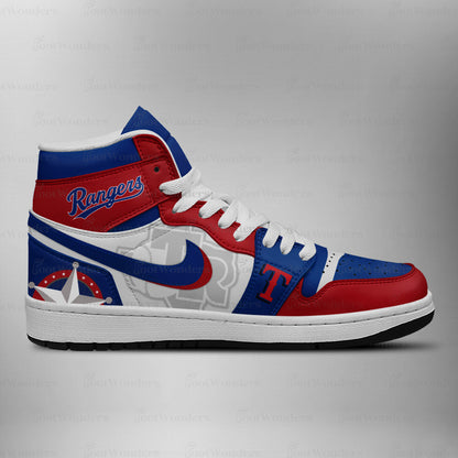 Texas Rangers MLB AJ1 High Top Shoes | IJ26