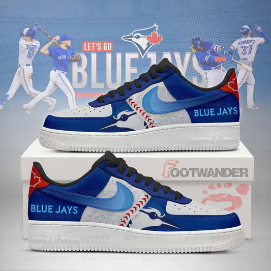 Toronto Blue Jays MLB AF1 Low Top Shoes | VG42