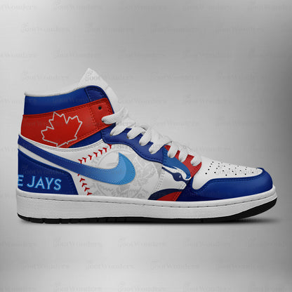Toronto Blue Jays MLB AJ1 High Top Shoes | CE55