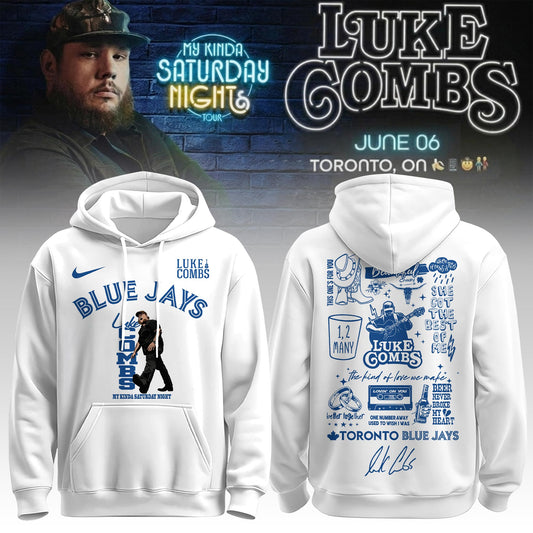 Toronto Blue Jays x Luke Combs My Kinda Saturday Night Tour 2026 Limited Edition Hoodie | AV15