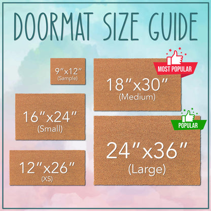 Stay Golden Coconut Doormat: Personalized Welcome Mat