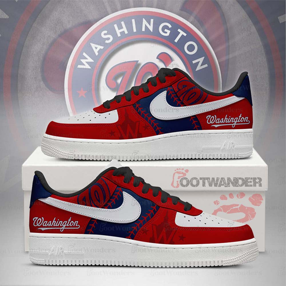 Washington Nationals MLB AF1 Low Top Shoes | MZ93