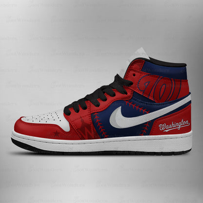 Washington Nationals MLB AJ1 High Top Shoes | HH22