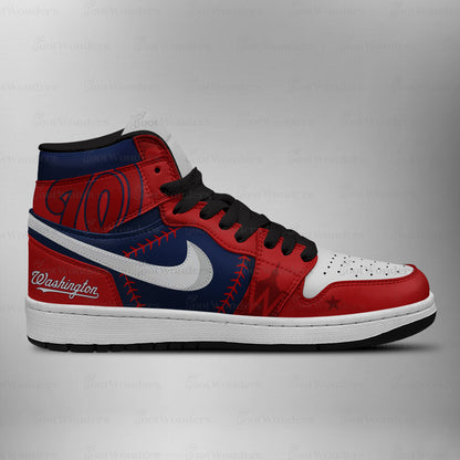 Washington Nationals MLB AJ1 High Top Shoes | HH22