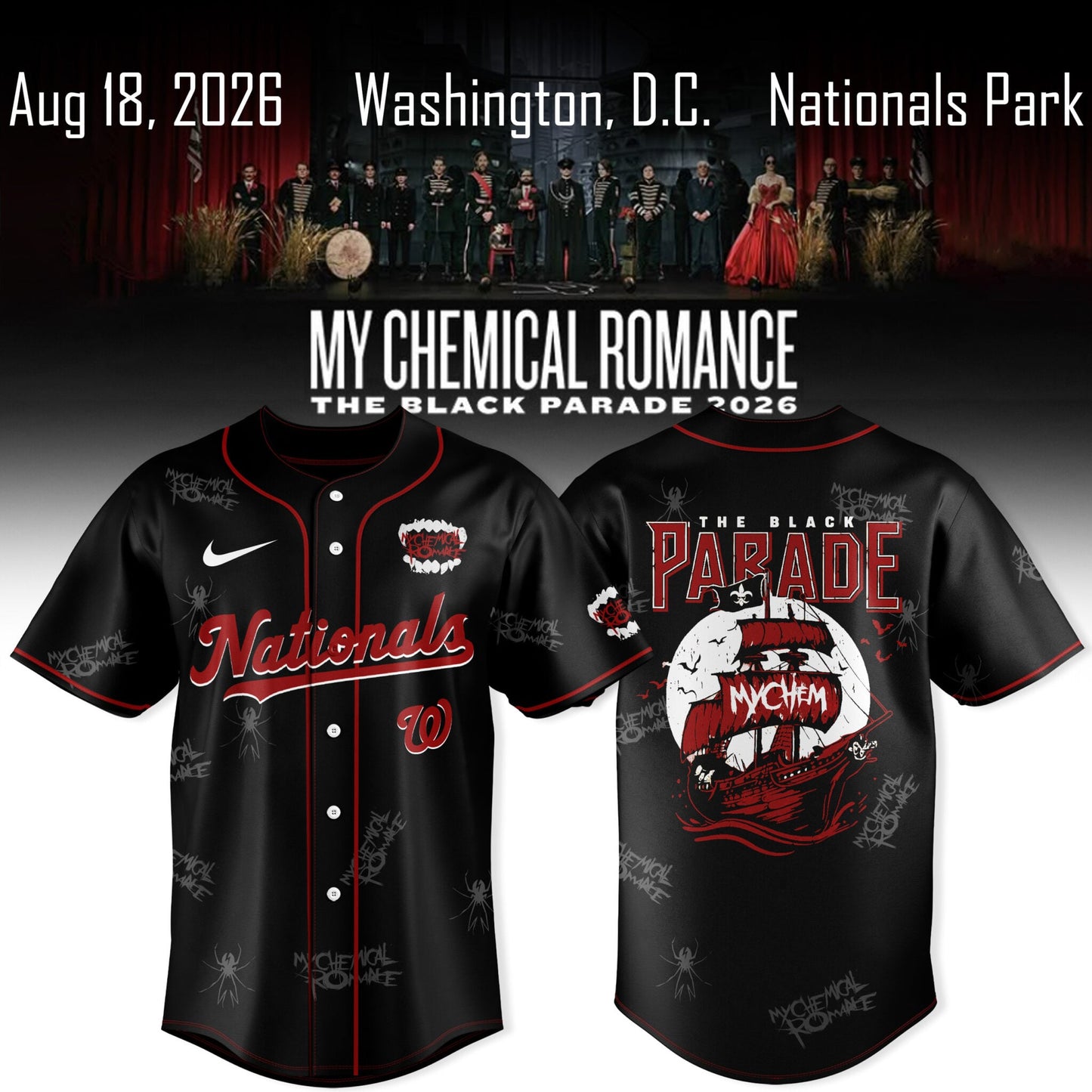 My Chemical Romance The Black Parade 2026 Jersey Collection | ZU66