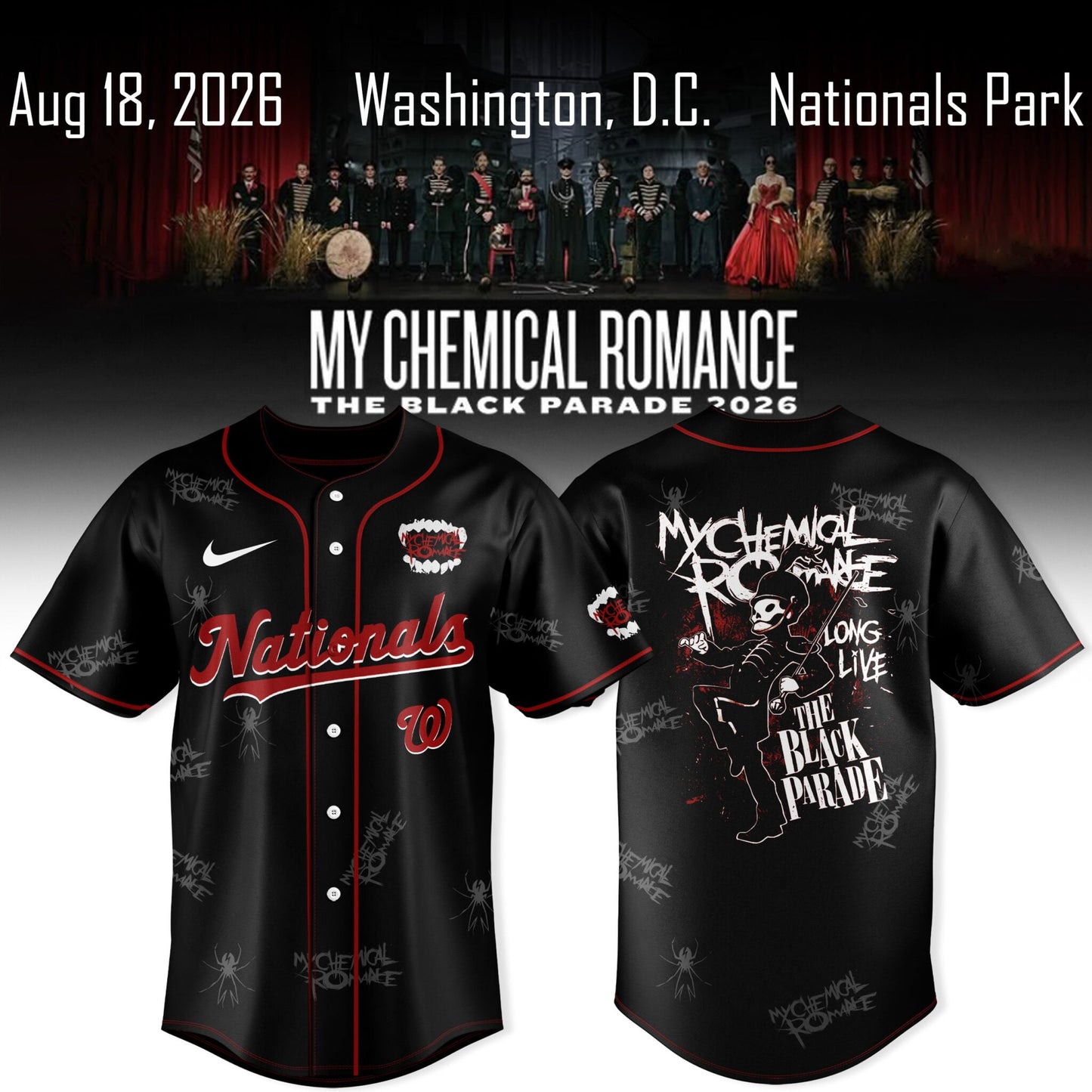 My Chemical Romance The Black Parade 2026 Jersey Collection | KB44