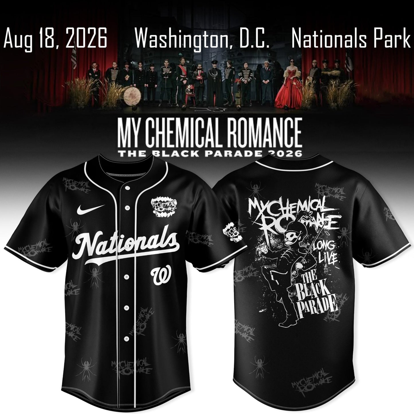 My Chemical Romance The Black Parade 2026 Jersey Collection | CM37
