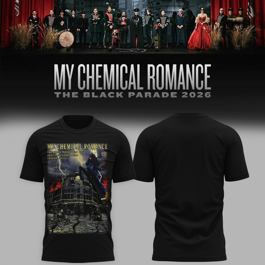 Limited Edition MCR Long Live The Black Parade Tour US 2026 At Denver Tshirt | AV77