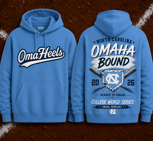 OmaHeels - Headed to Omaha - 2026 NCAA Baseball Men's College World Series Hoodie | CW39
