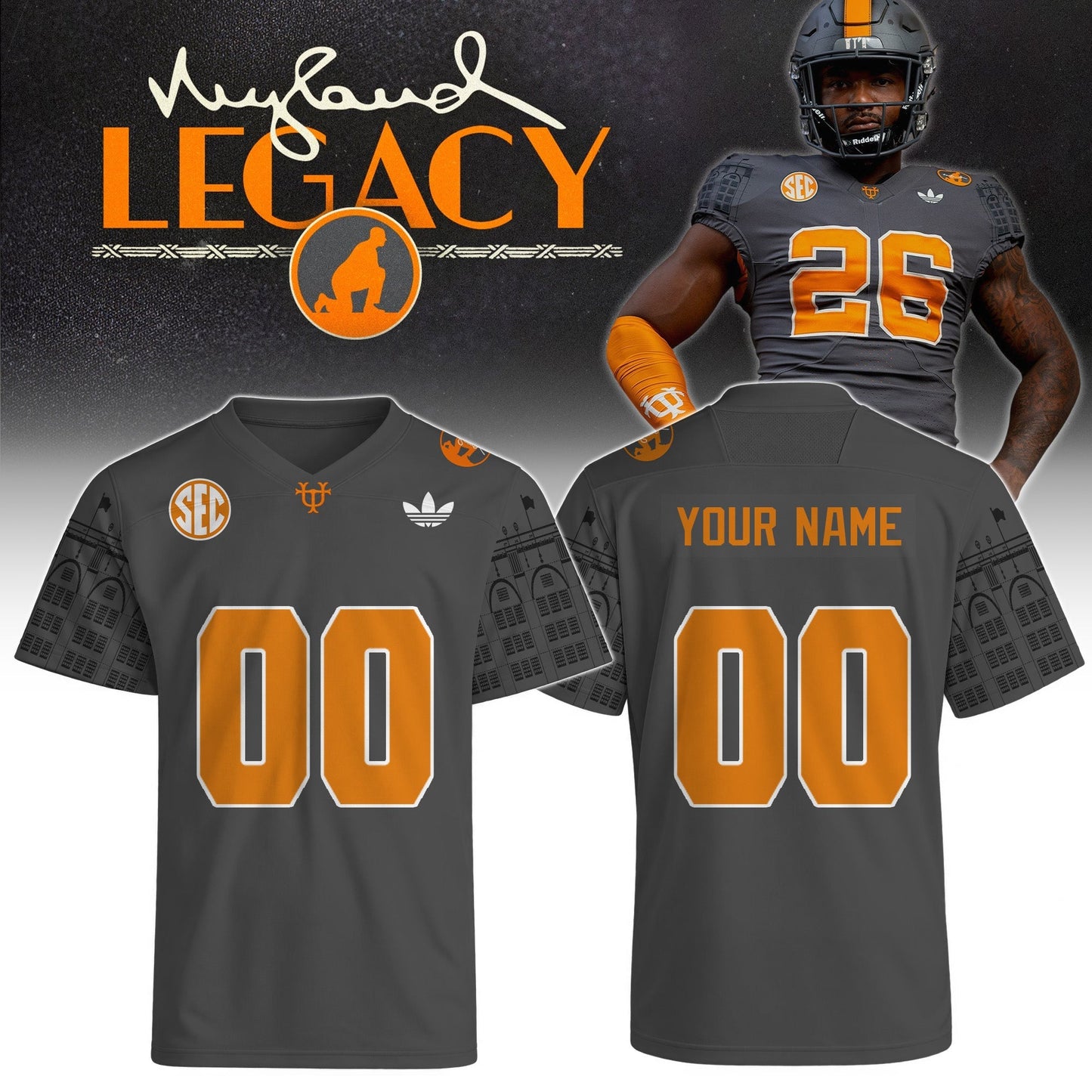 Tennessee Vols Neyland Legacy Custom Jersey | WM22