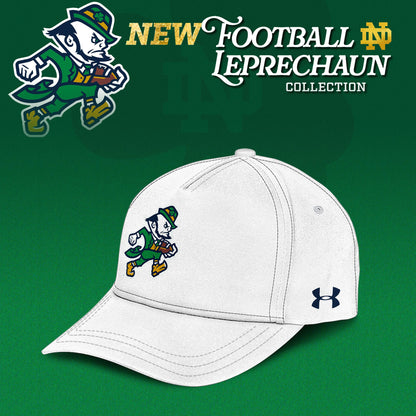 Notre Dame Fighting Irish Football Leprechaun Limited Editions T-Shirt - White