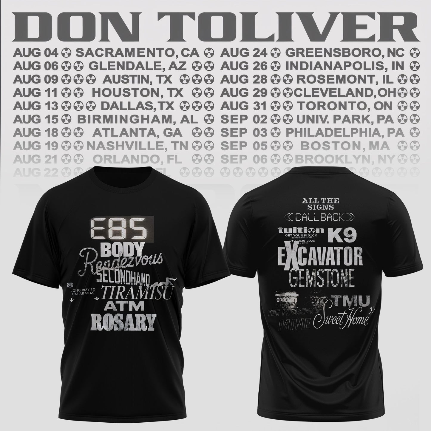 Don Toliver "NITROUS" T-Shirt Collection - Fan Merchandise