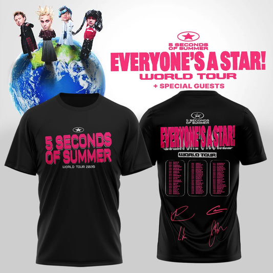 5SOS EVERYONE'S A STAR! World Tour Shirt | GW71