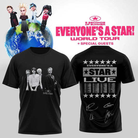5SOS EVERYONE'S A STAR! World Tour Shirt | EO80