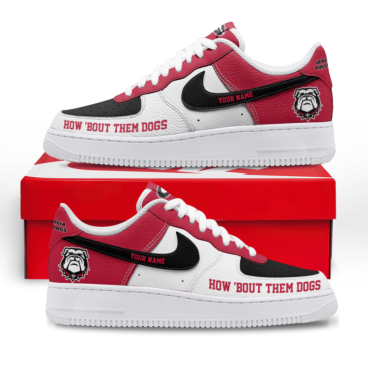 Georgia Bulldogs | Premium AF1 Shoes Limited Edition