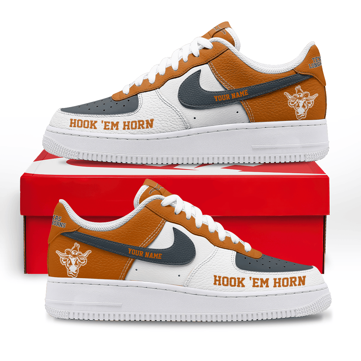 Texas Longhorns | Premium AF1 Shoes Limited Edition