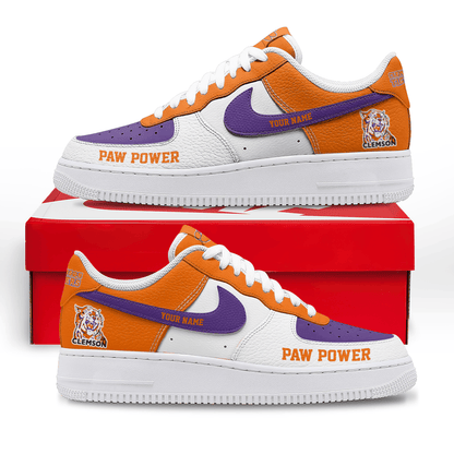 Clemson Tigers | Premium AF1 Shoes Limited Edition
