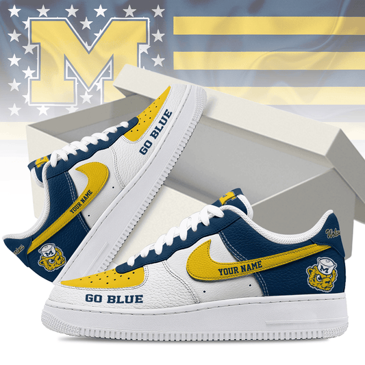 Michigan Wolverines | Premium AF1 Shoes Limited Edition