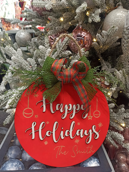 Christmas door decor, Christmas sign, Christmas wreath, Christmas hanger, Christmas decoration, Merry christmas sign, Door sign