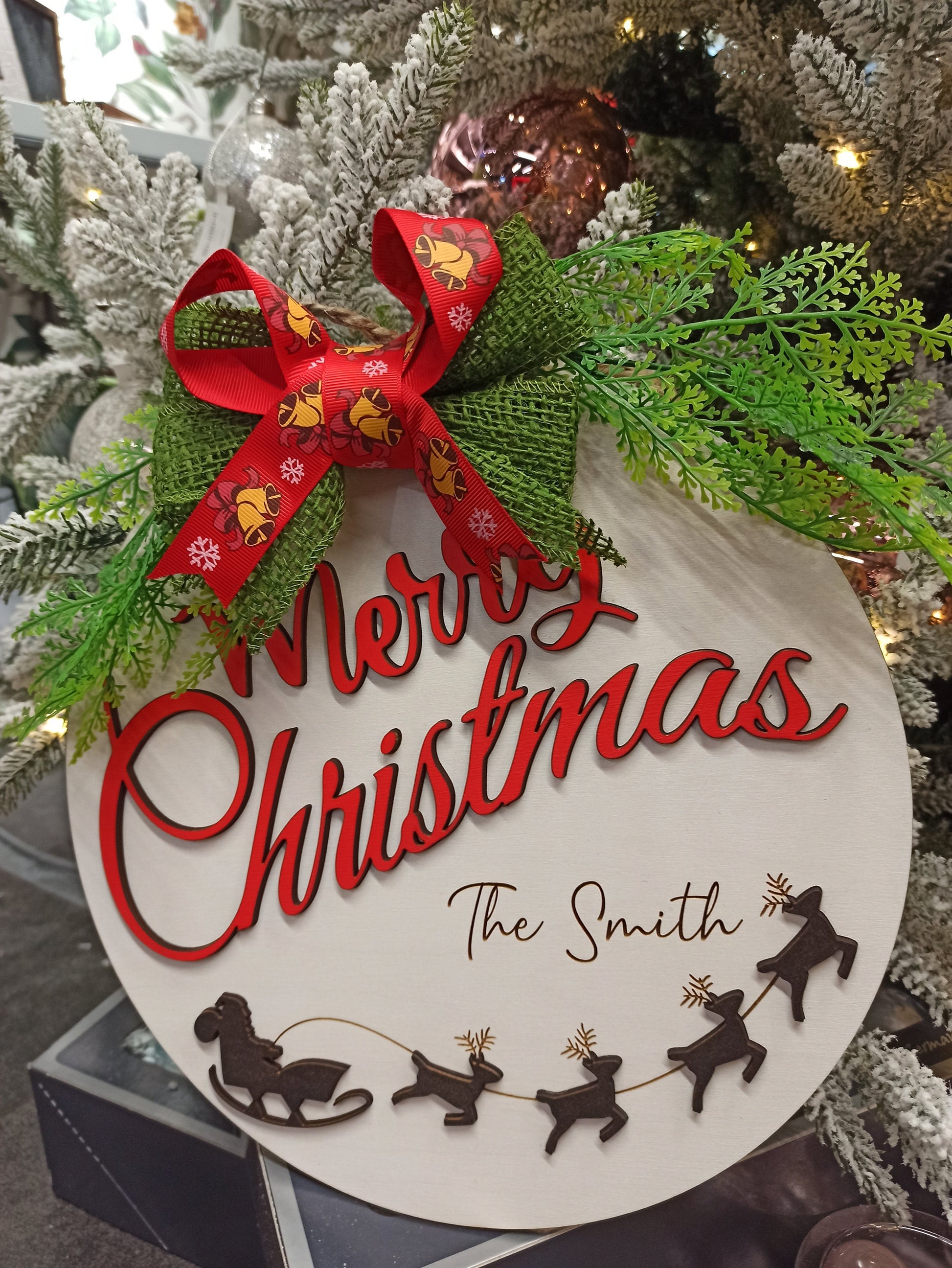 Christmas door decor, Christmas sign, Christmas wreath, Christmas hanger, Christmas decoration, Merry christmas sign, Door sign