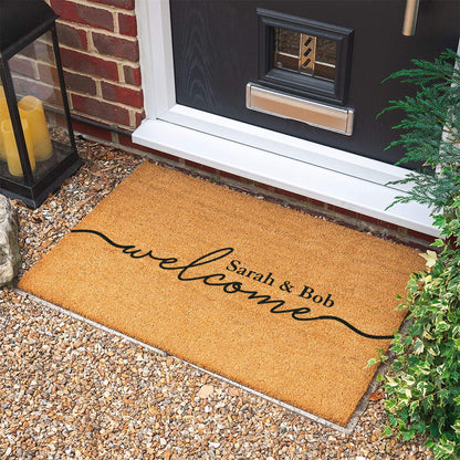 Personalized Coconut Doormat: UV Printed Welcome Mat
