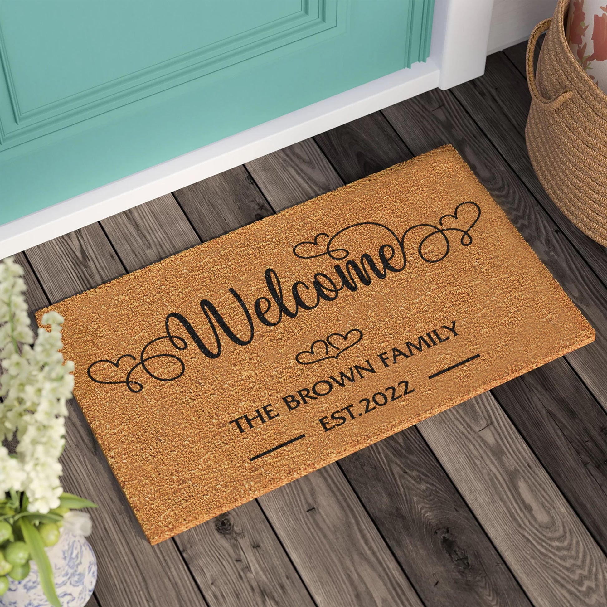 Housewarming Gift | Wedding Gift | New Home Gift | Personalized Custom Doormat | Personalized Gift | Welcome Door Mat | Front Door Decor