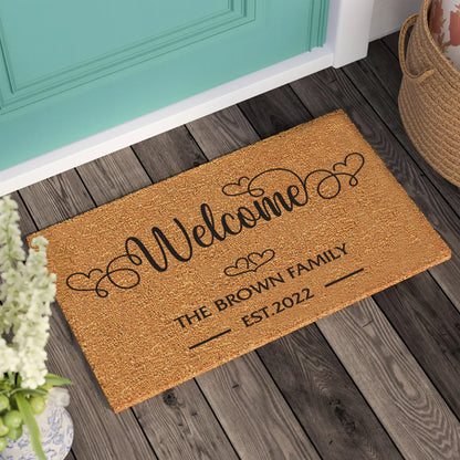 Housewarming Gift | Wedding Gift | New Home Gift | Personalized Custom Doormat | Personalized Gift | Welcome Door Mat | Front Door Decor
