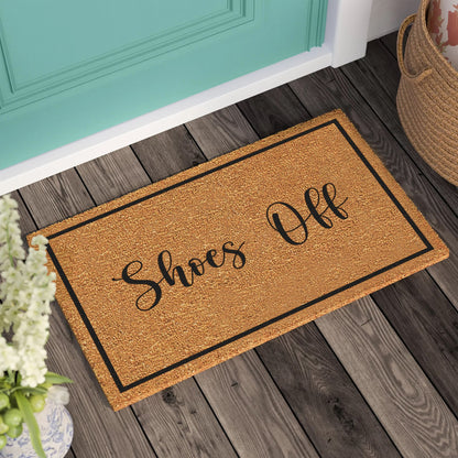 Shoes Off Doormat | Wedding Gift | Personalized Custom Doormat | Welcome Door Mat | Personalized Gift | Housewarming Gift | New Home Gift