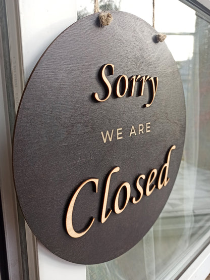 Open closed sign for business, Boutique| Salon| Store sign, Closed sign, Custom business sign, Personalized sign, Hanging open sign for door