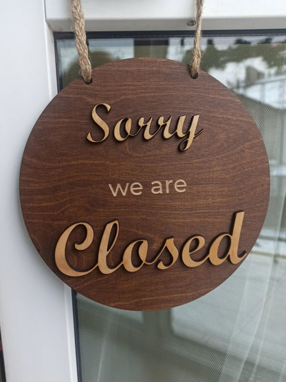 Open closed business sign, Boutique | Shop | Store sign, Closed sign, Custom business sign, Hanging open sign for door, Sign for business