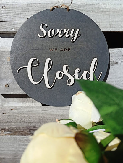 Open closed sign for business, Boutique| Shop|  Store| Salon sign, Custom business sign, Personalized sign, Hanging open sign, Sign for door